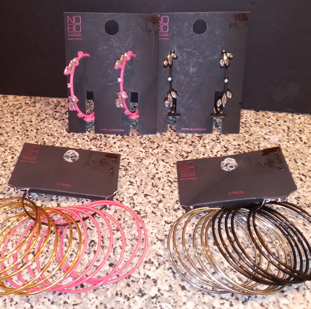 BOHO  2 sets of earring &and bracelets